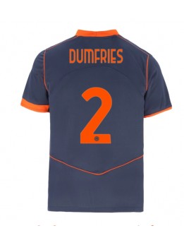 Billige Inter Milan Denzel Dumfries #2 Tredjedrakt 2025-26 Kortermet